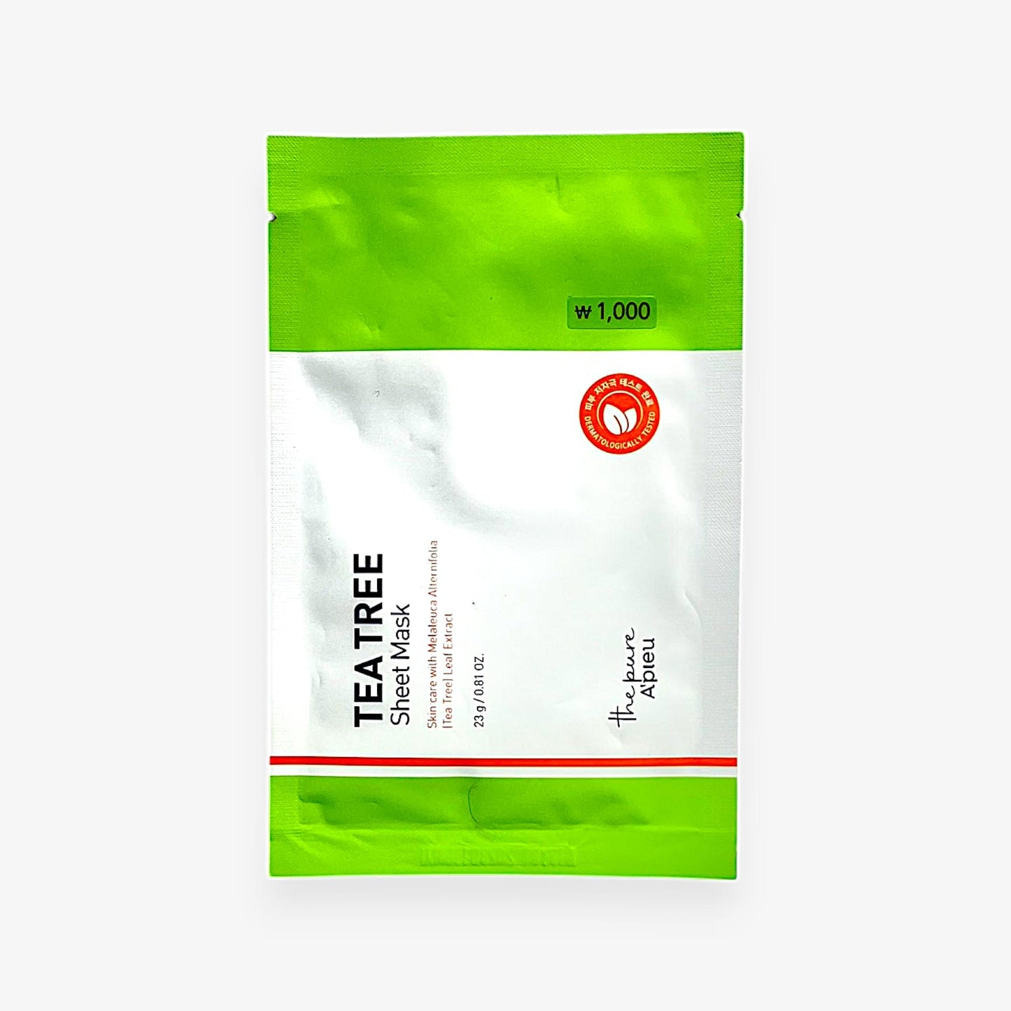 敏感肌 鎮静 マスク ティーツリー シートマスク