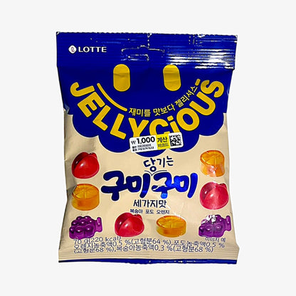 韓国お菓子 グミ ロッテジェリーシャス 3種の味