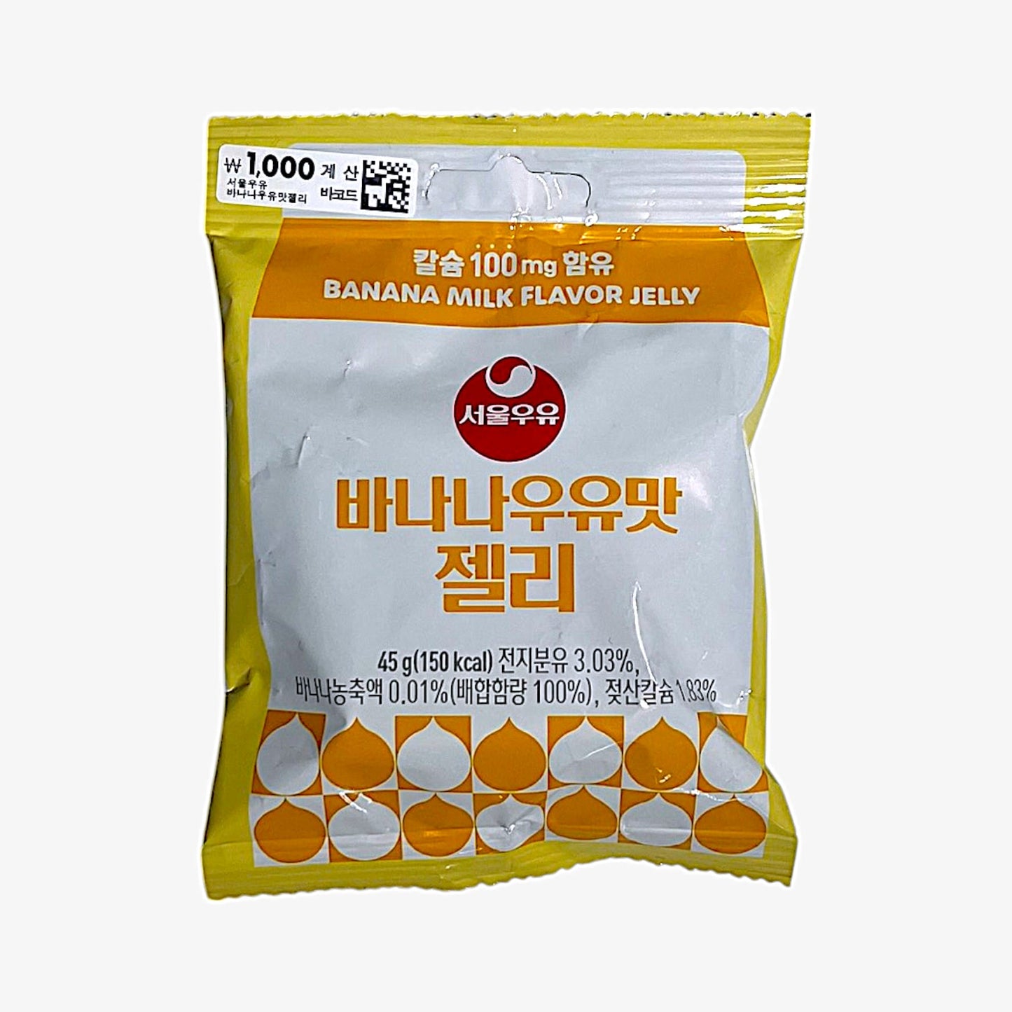 バナナウユ味ゼリー 韓国 バナナウユ味ゼリー 45g