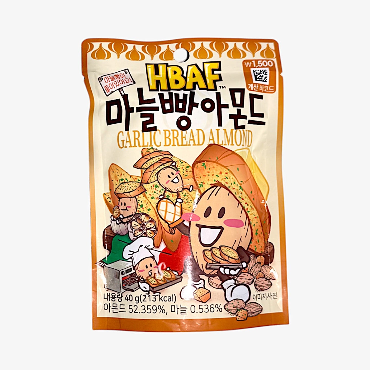 韓国お菓子 アーモンド ガーリックブレッドアーモンド 40g