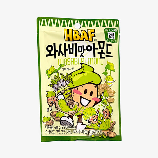 韓国お菓子 アーモンド HBAF エイチビーエーエフワサビ味アーモンド