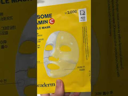 Cleaderm クリダームリポソーム ビタミンC シミケアマスク 1枚 – ビタミンC マスク | リポソーム ビタミンC ハイドロゲル 集中ケア